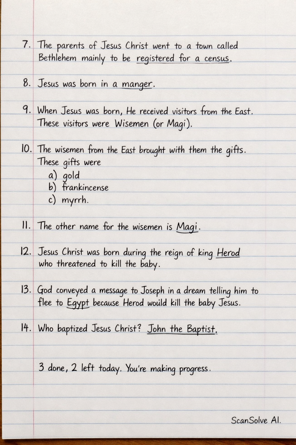 Handwritten step-by-step solution preview