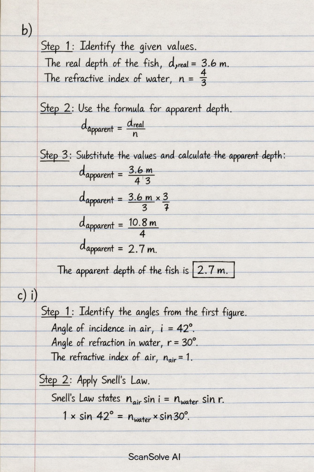 Handwritten step-by-step solution preview