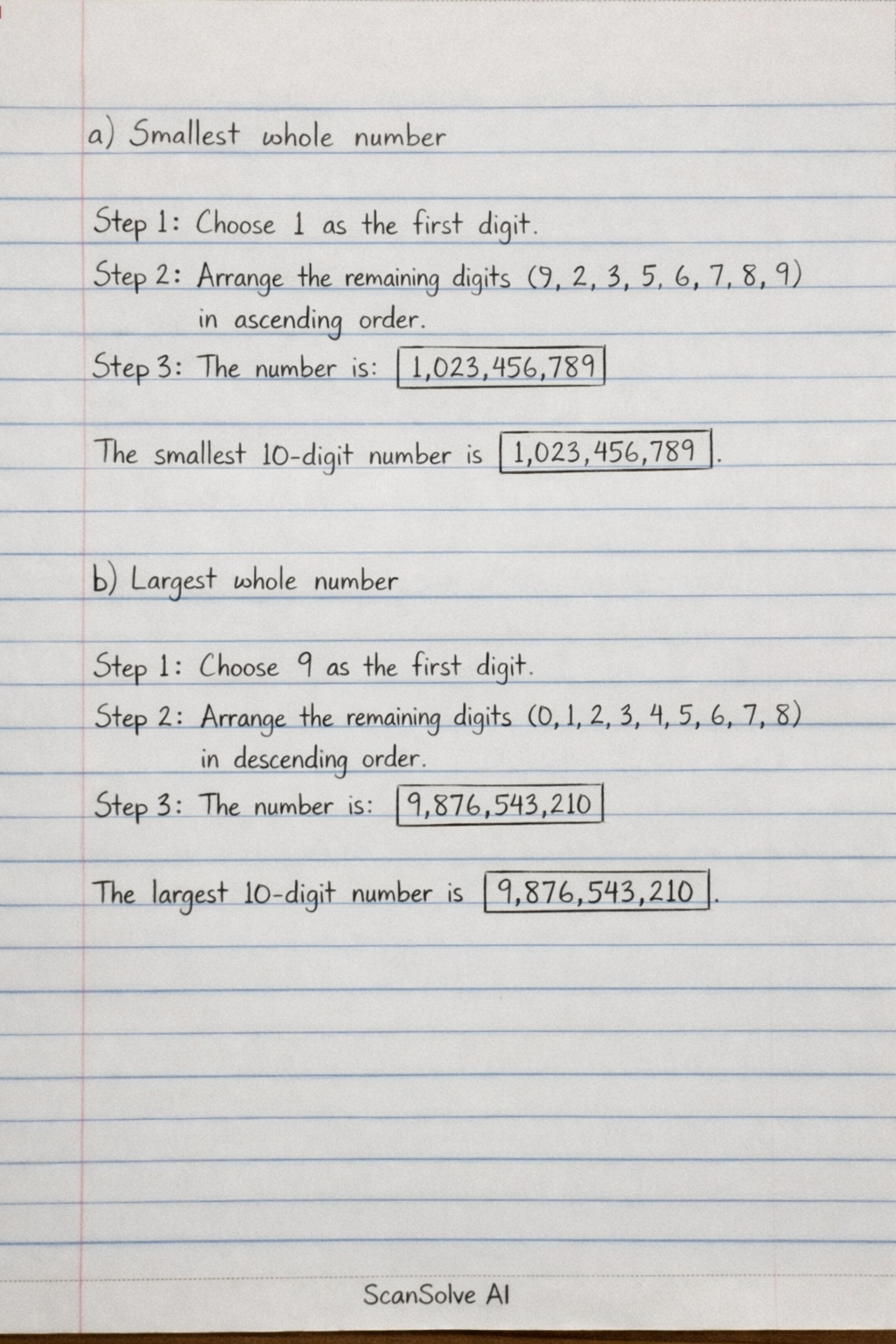 Handwritten step-by-step solution preview