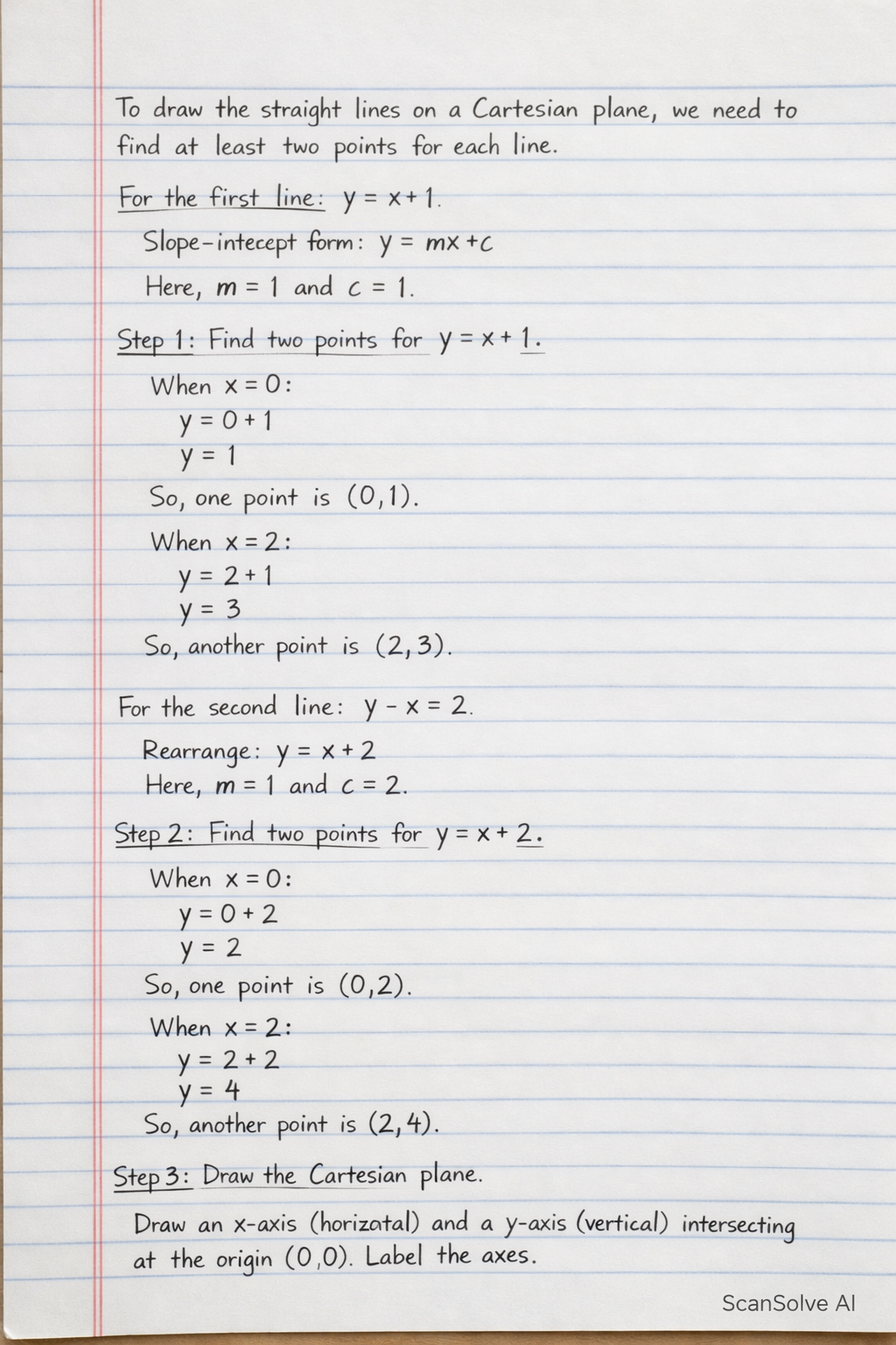 Handwritten step-by-step solution preview