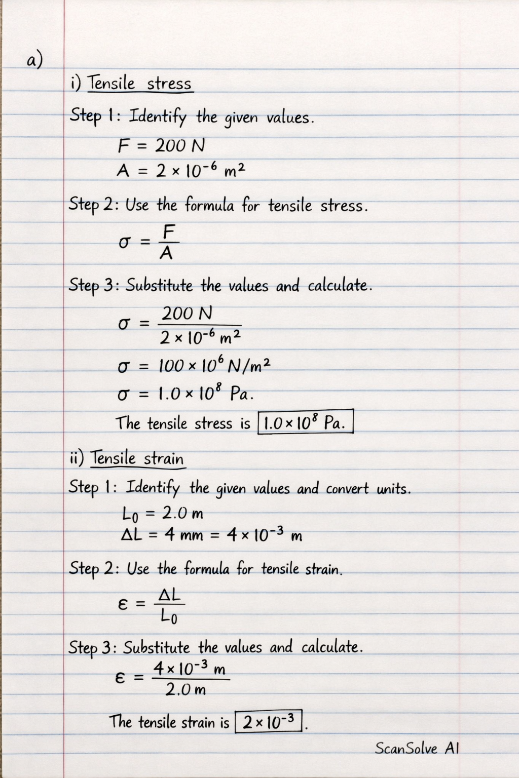 Handwritten step-by-step solution preview
