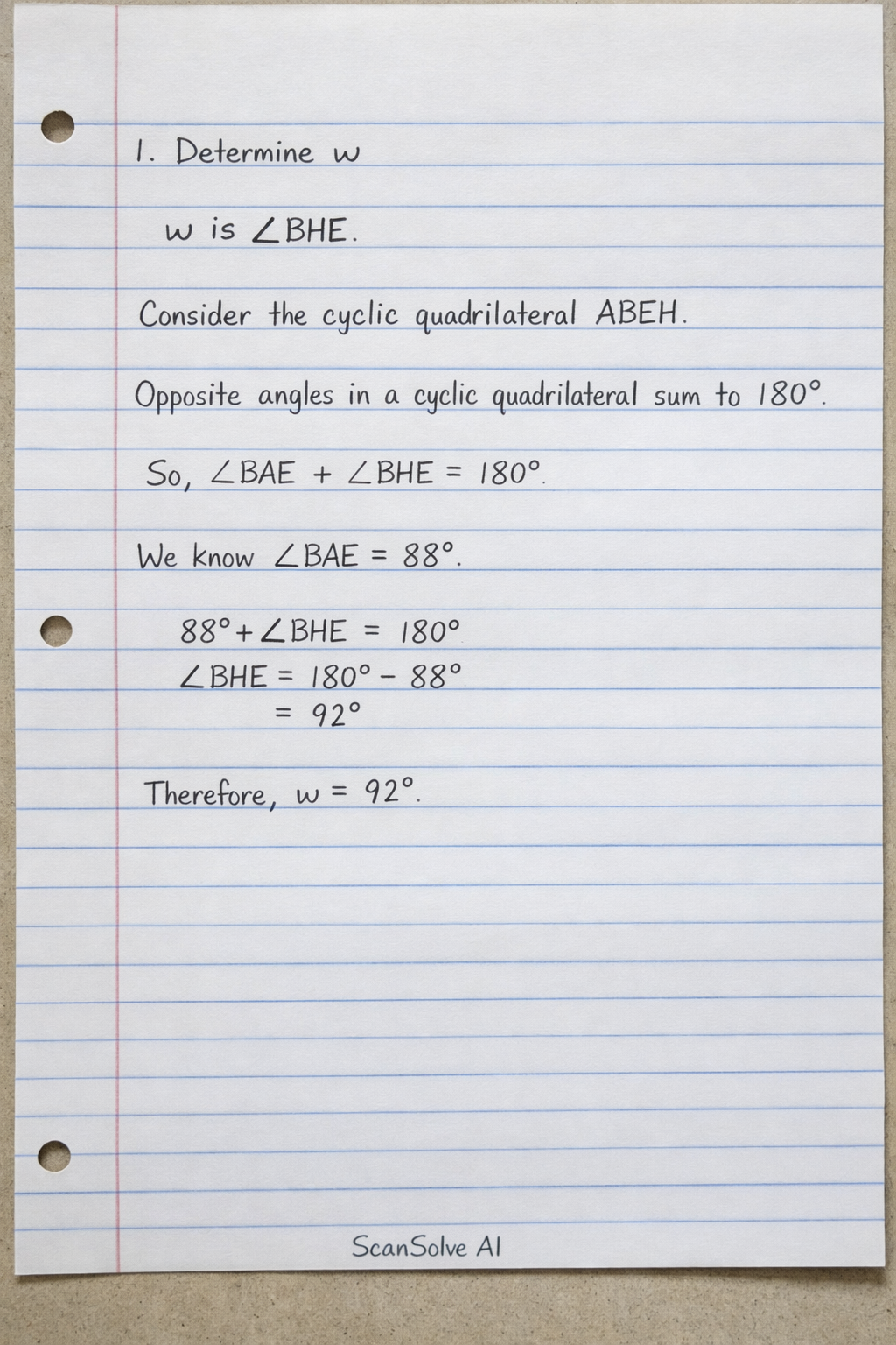 Handwritten step-by-step solution preview