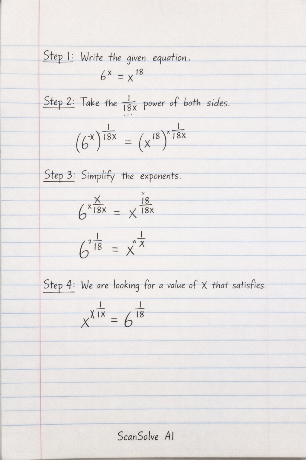 Handwritten step-by-step solution preview