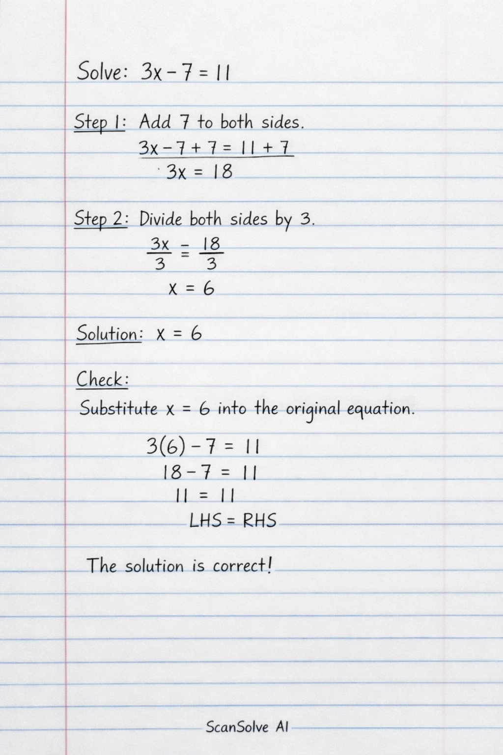 Handwritten step-by-step solution preview