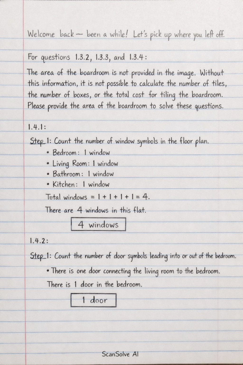 Handwritten step-by-step solution preview