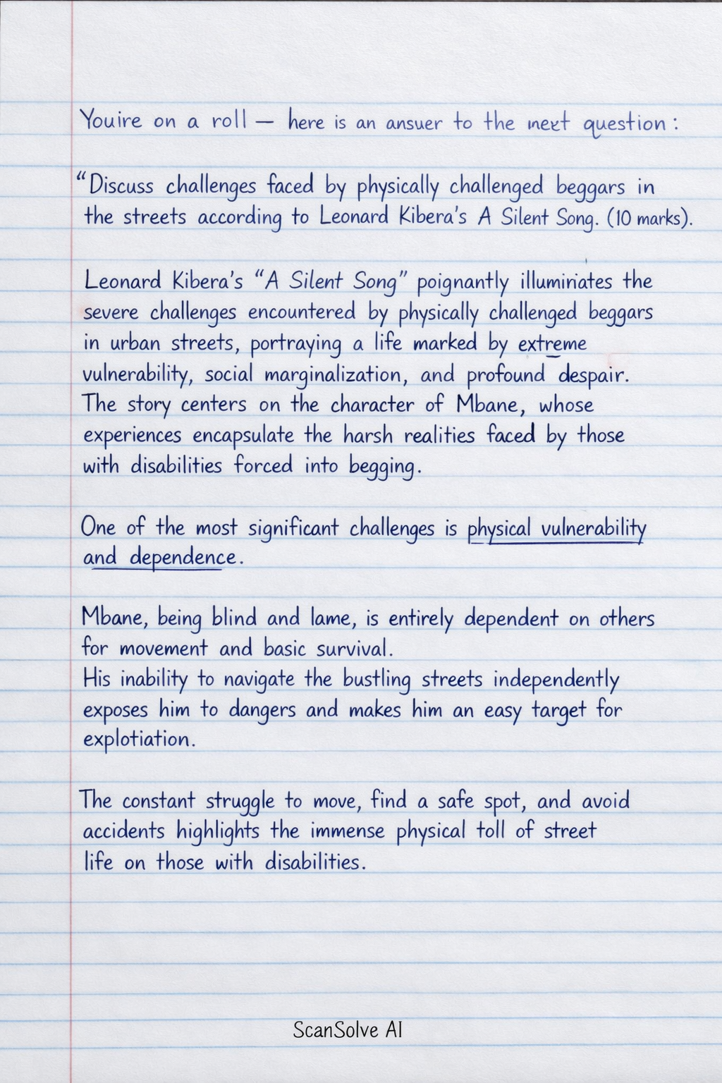 Handwritten step-by-step solution preview