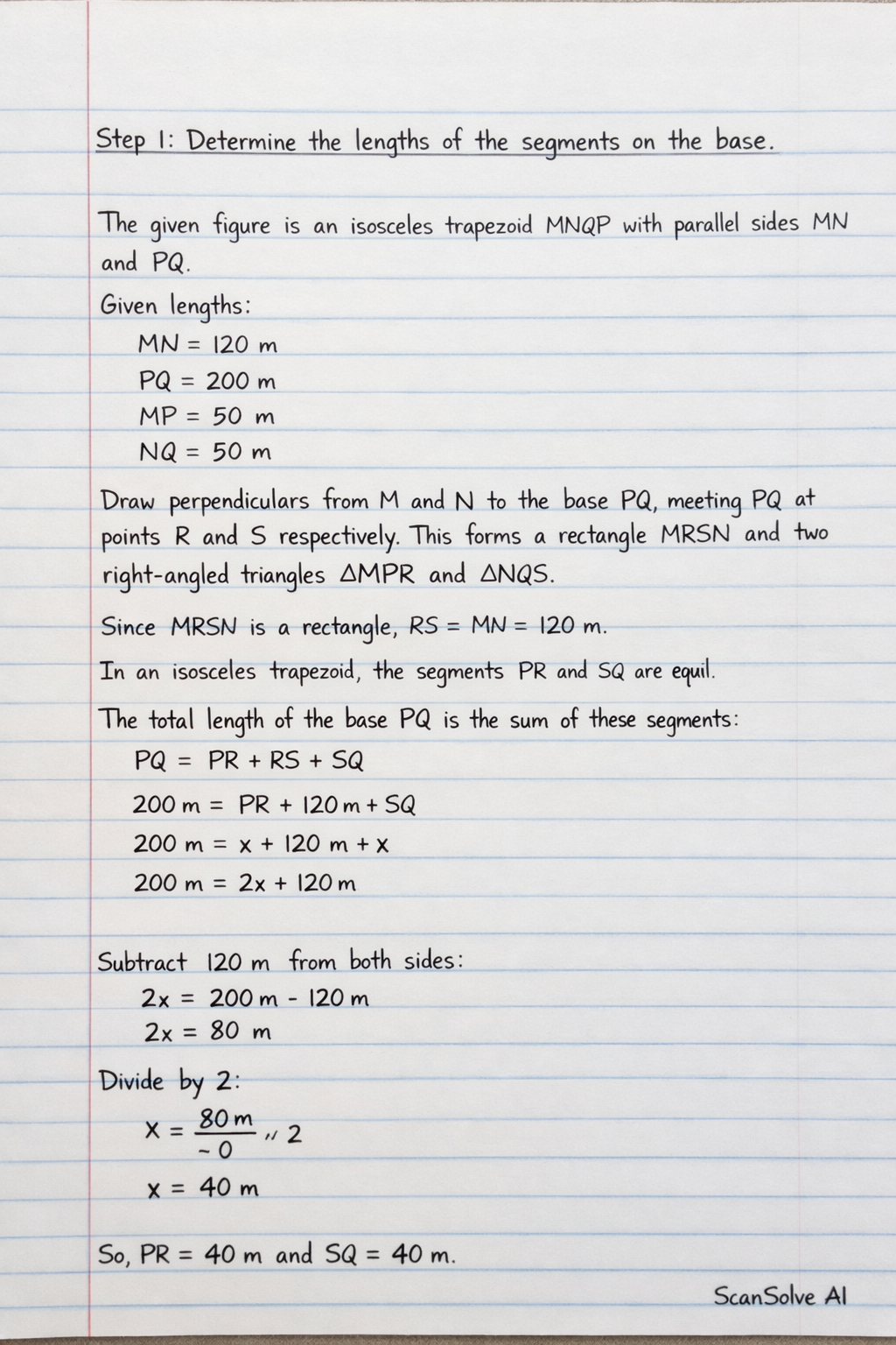 Handwritten step-by-step solution preview