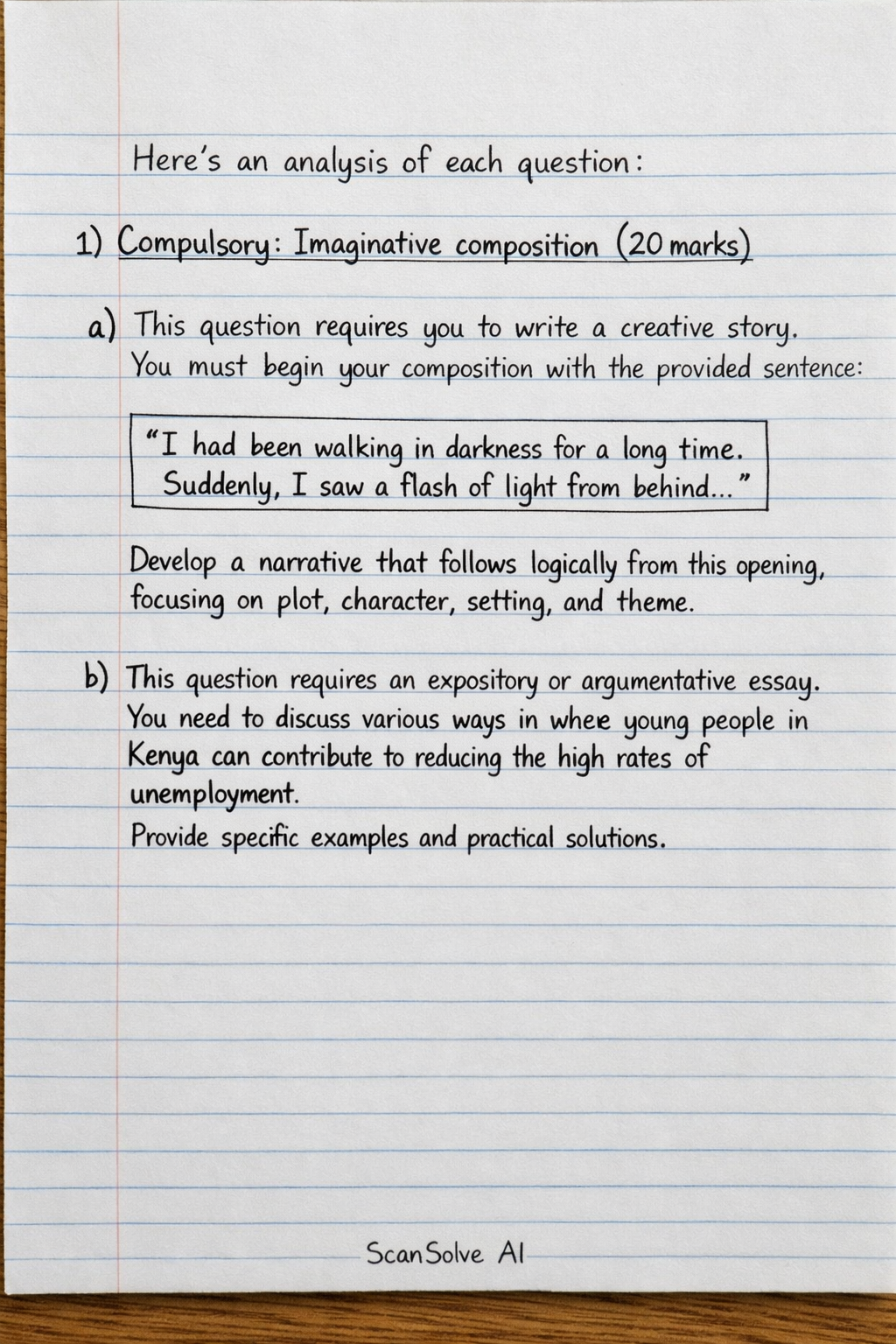 Handwritten step-by-step solution preview