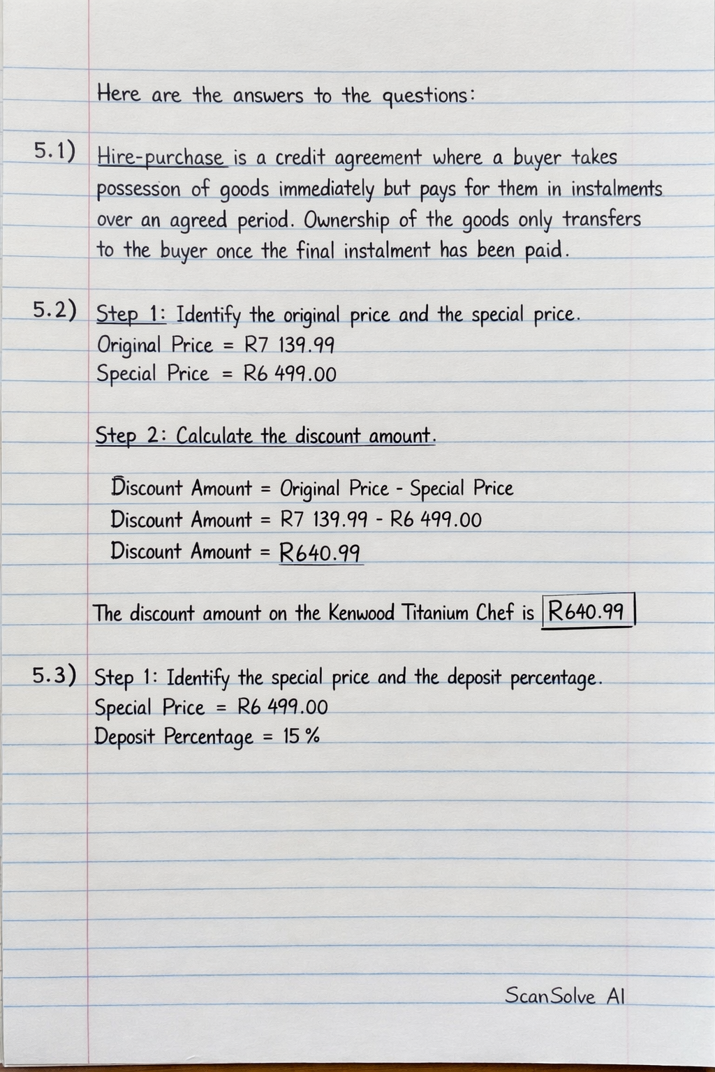 Handwritten step-by-step solution preview