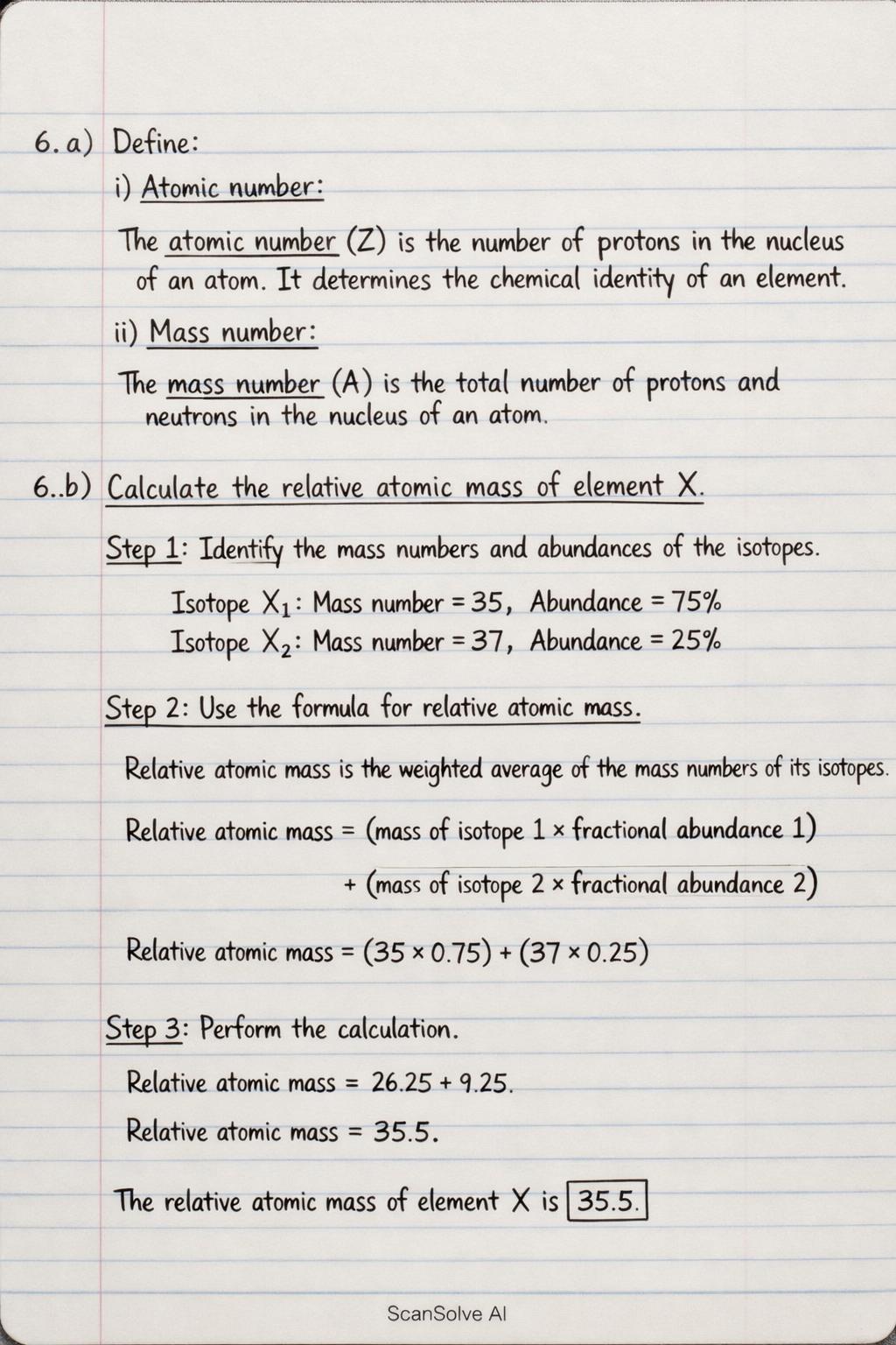 Handwritten step-by-step solution preview