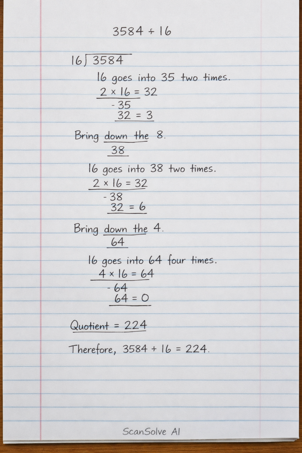Handwritten step-by-step solution preview