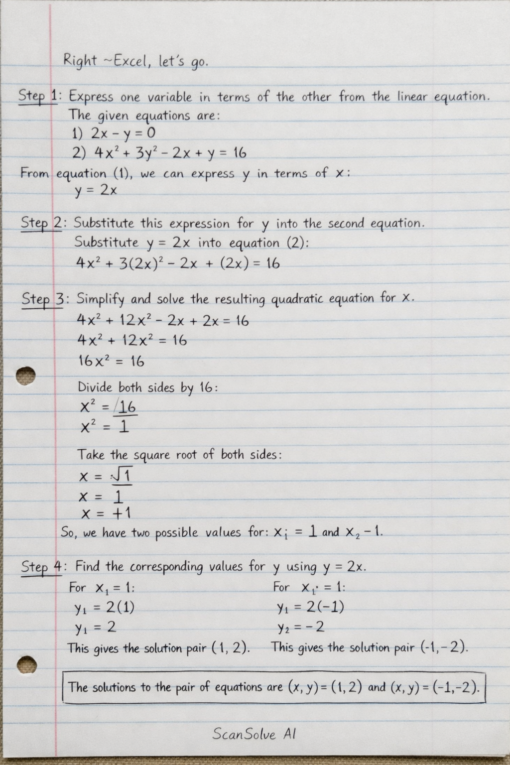 Handwritten step-by-step solution preview