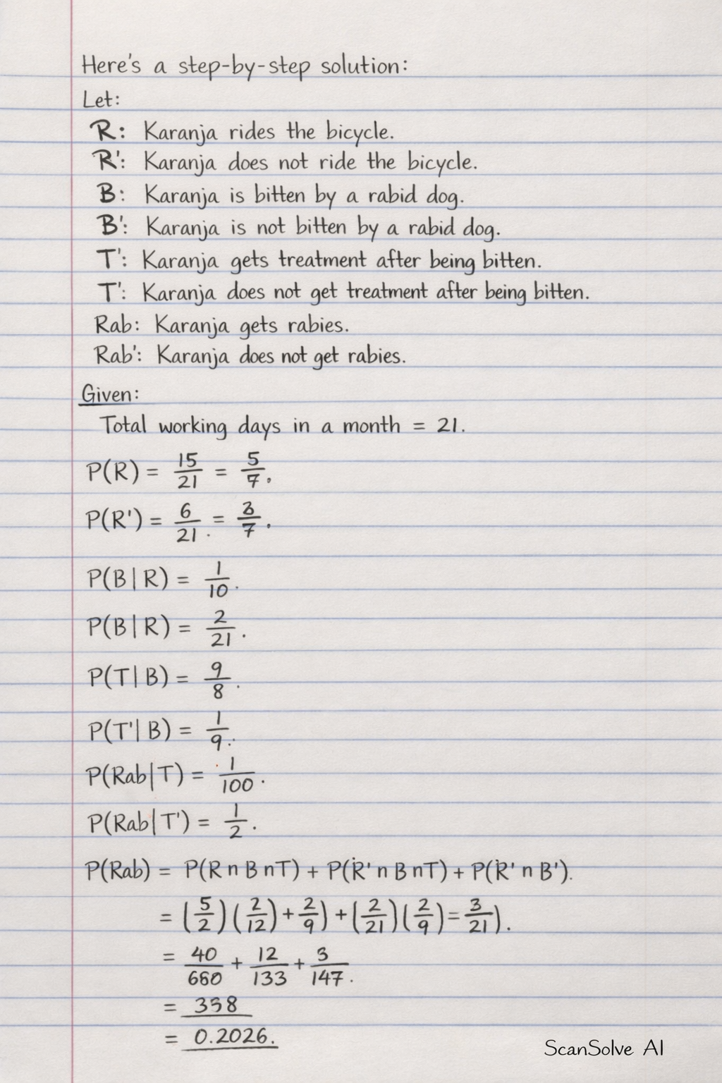 Handwritten step-by-step solution preview