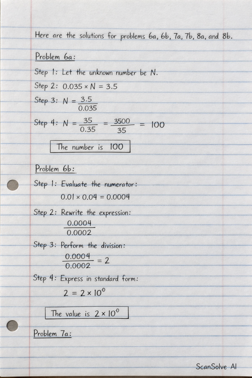 Handwritten step-by-step solution preview