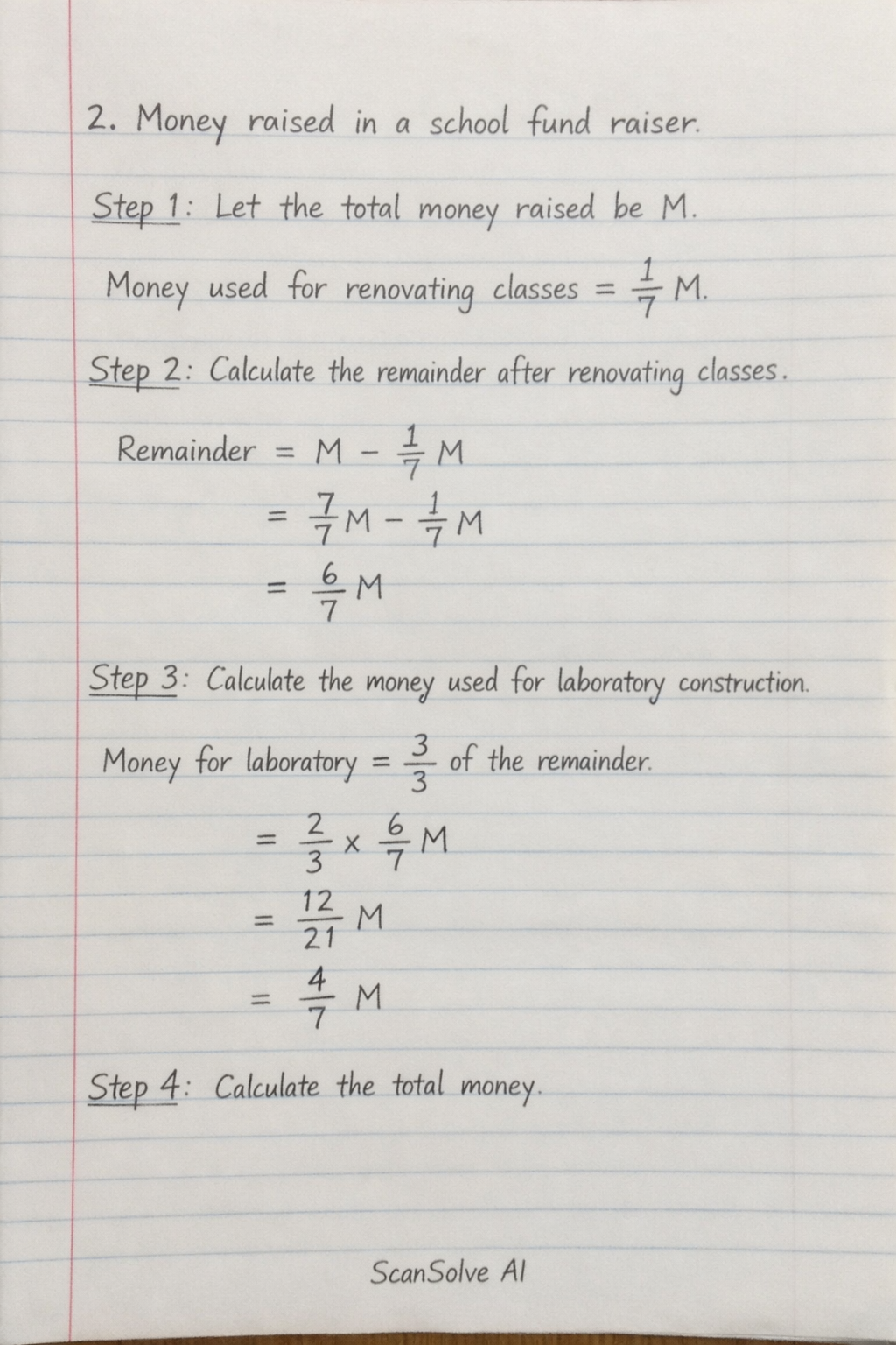 Handwritten step-by-step solution preview