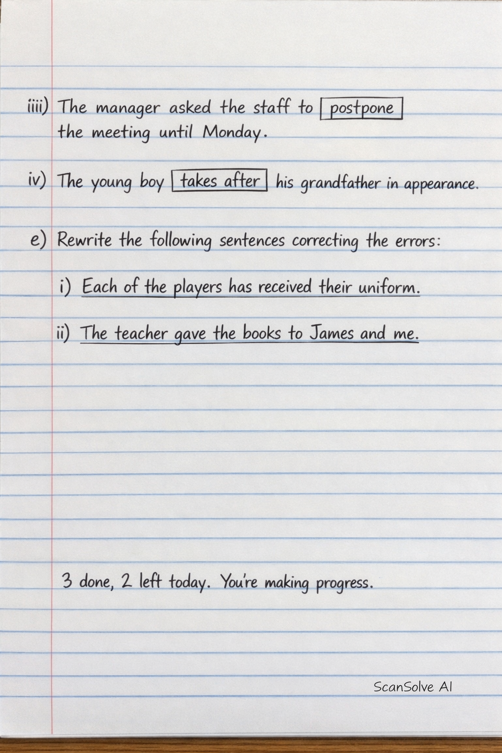 Handwritten step-by-step solution preview