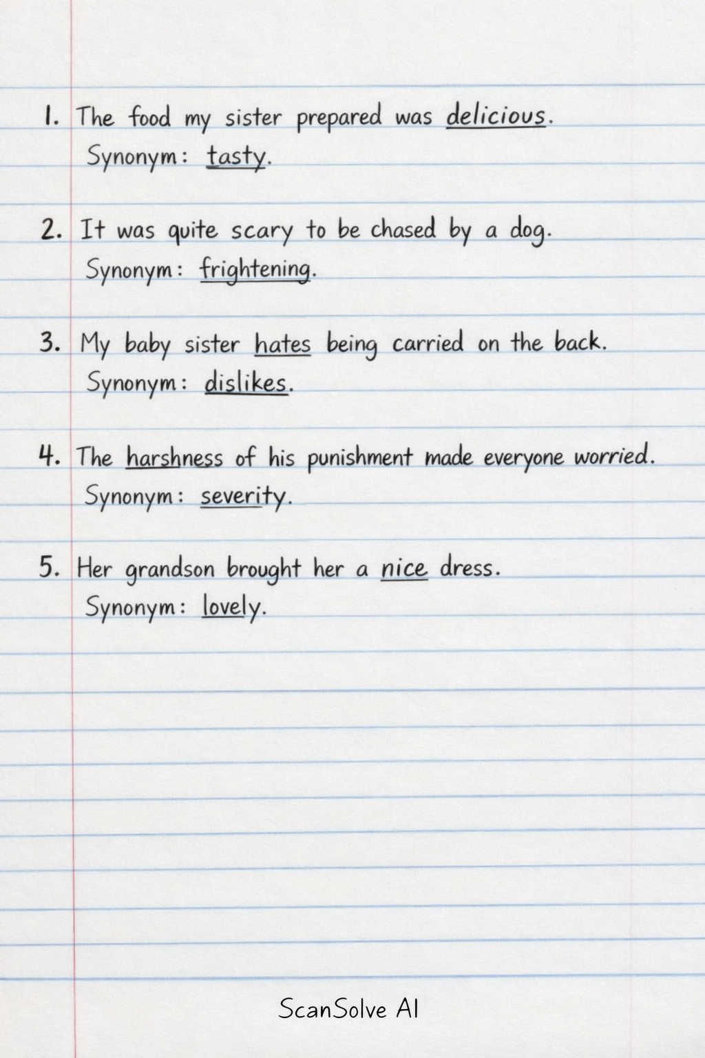 Handwritten step-by-step solution preview