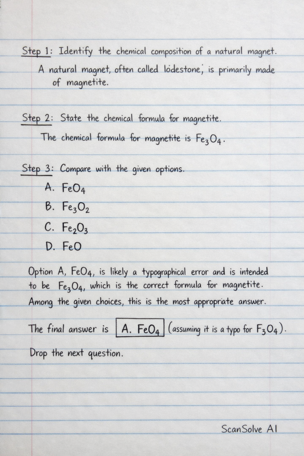 Handwritten step-by-step solution preview