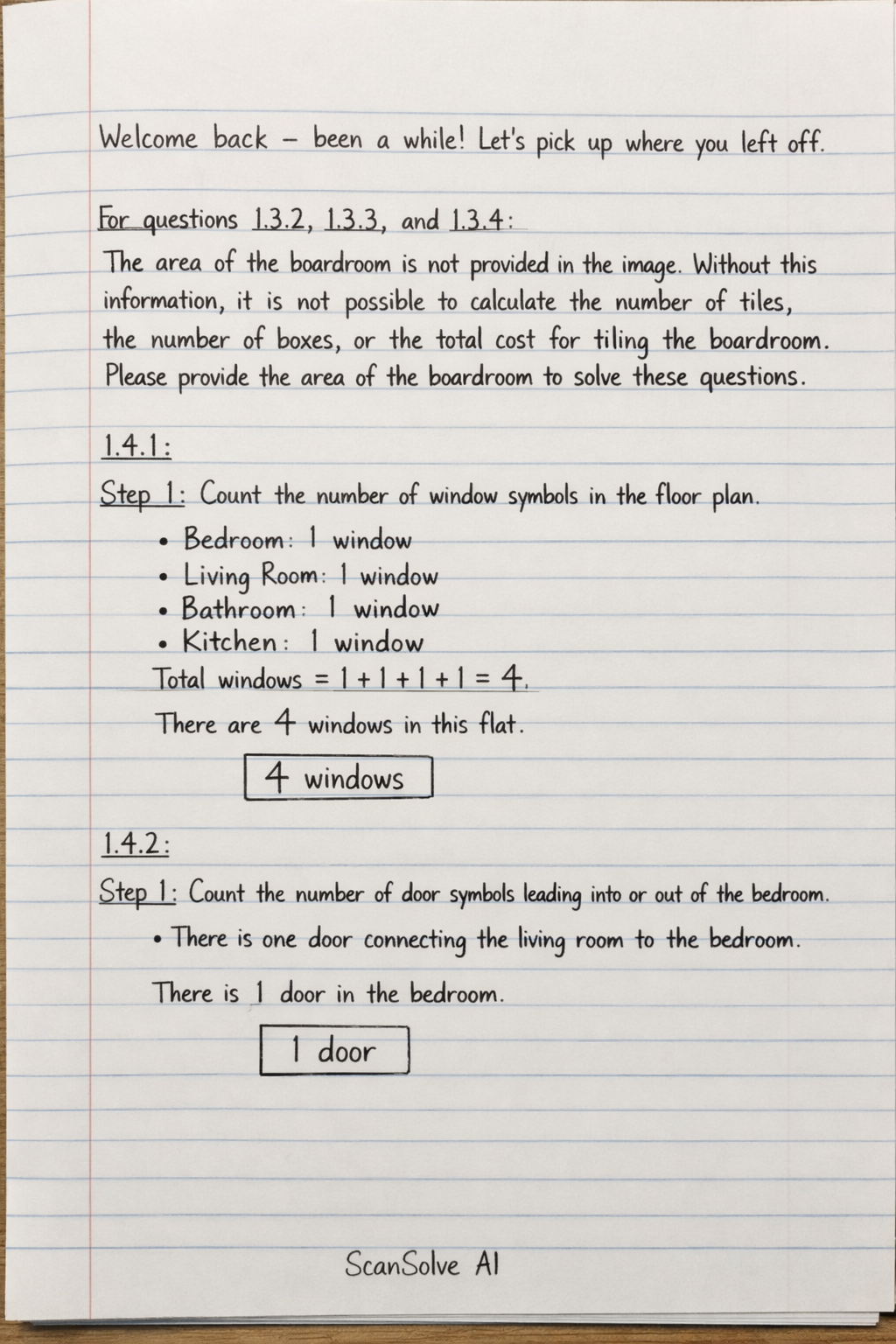Handwritten step-by-step solution preview