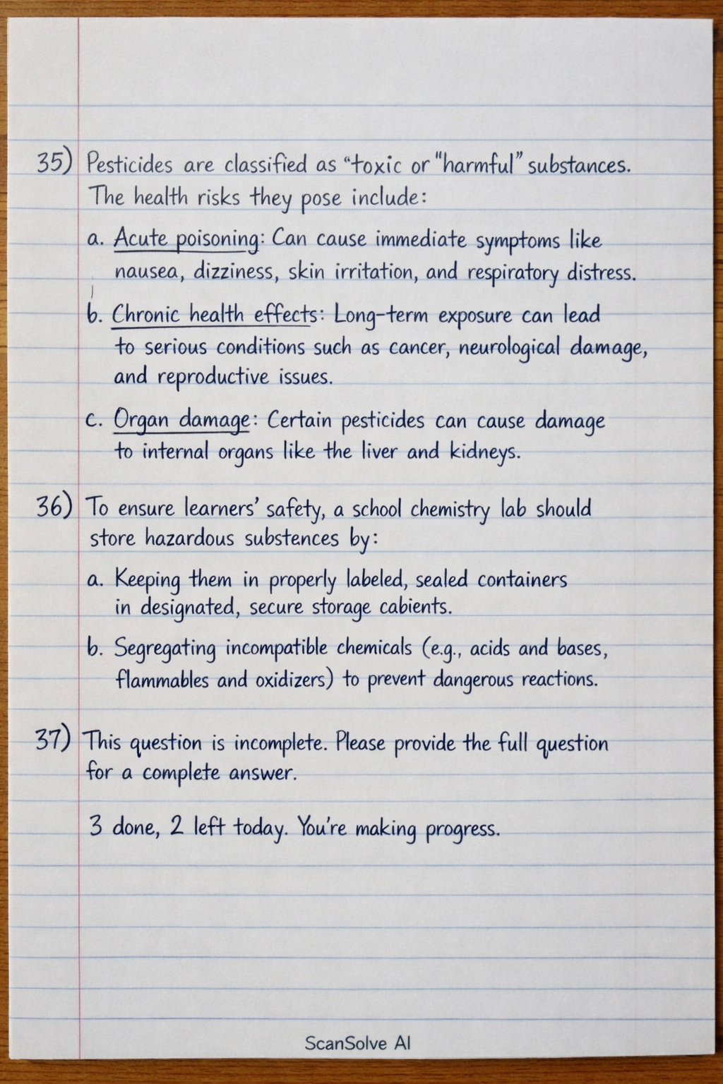 Handwritten step-by-step solution preview