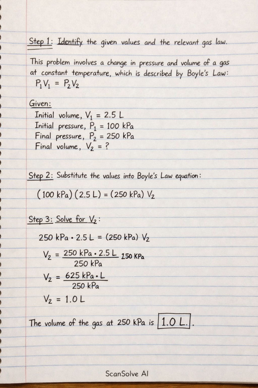 Handwritten step-by-step solution preview