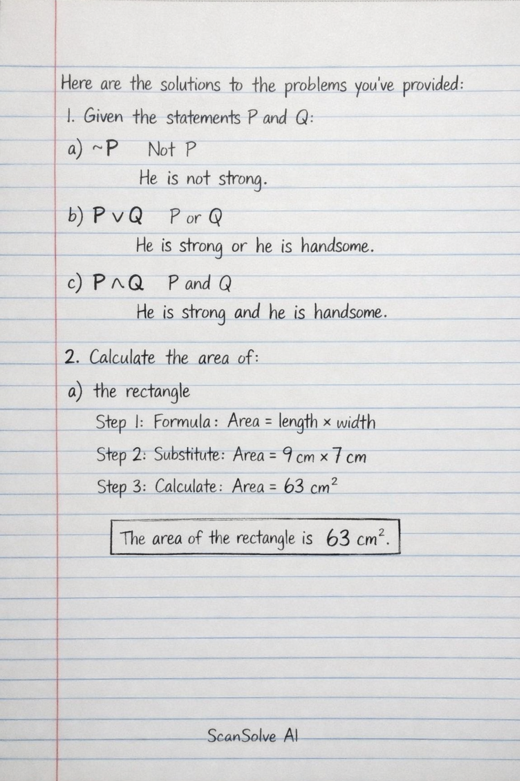 Handwritten step-by-step solution preview