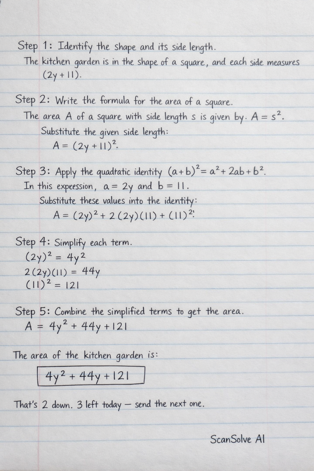 Handwritten step-by-step solution preview