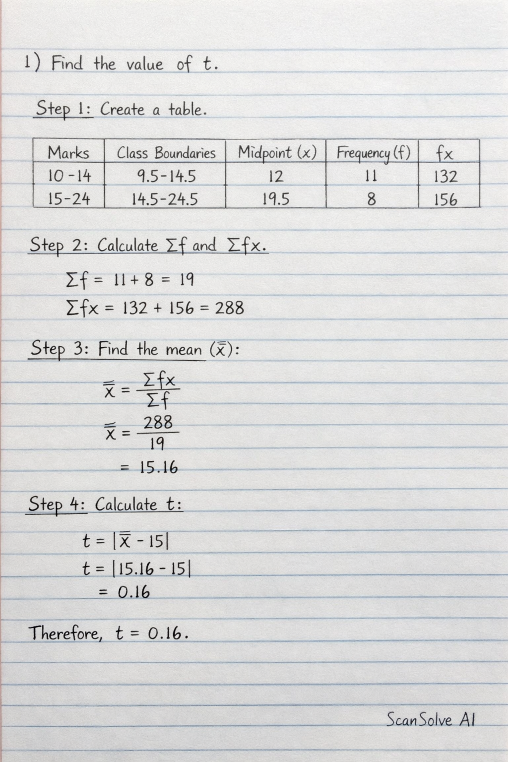 Handwritten step-by-step solution preview