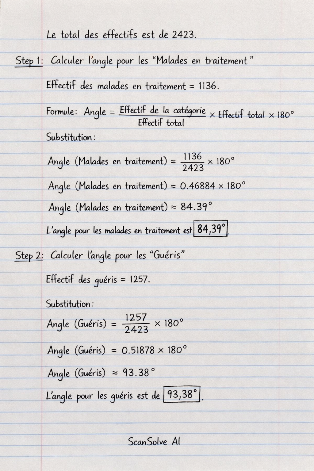 Handwritten step-by-step solution preview