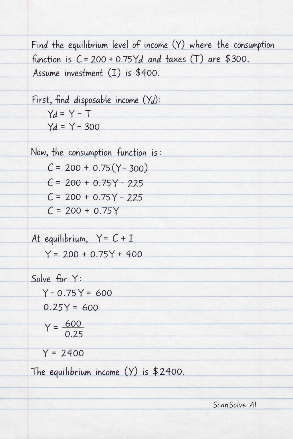 Handwritten step-by-step solution preview