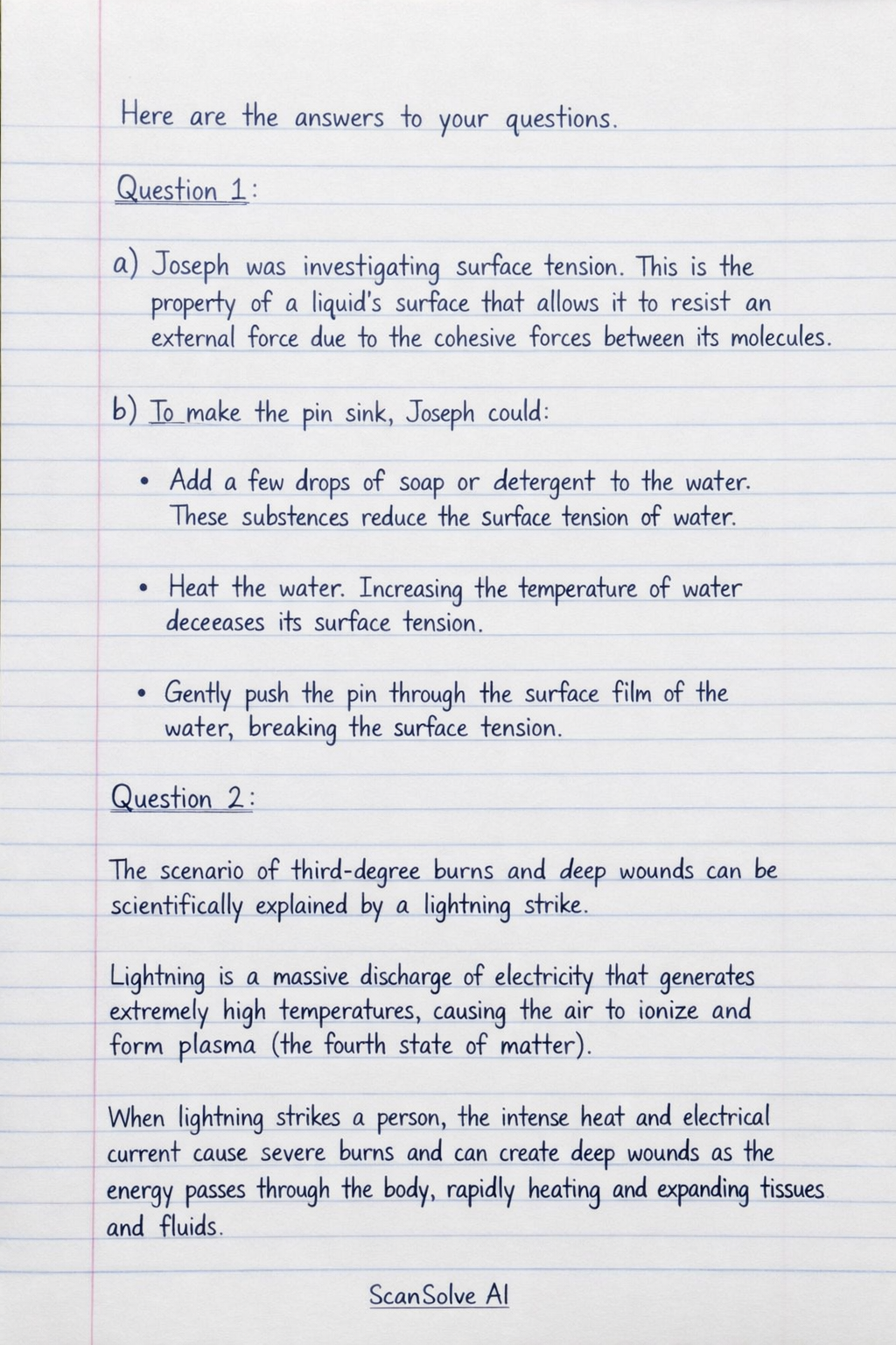 Handwritten step-by-step solution preview
