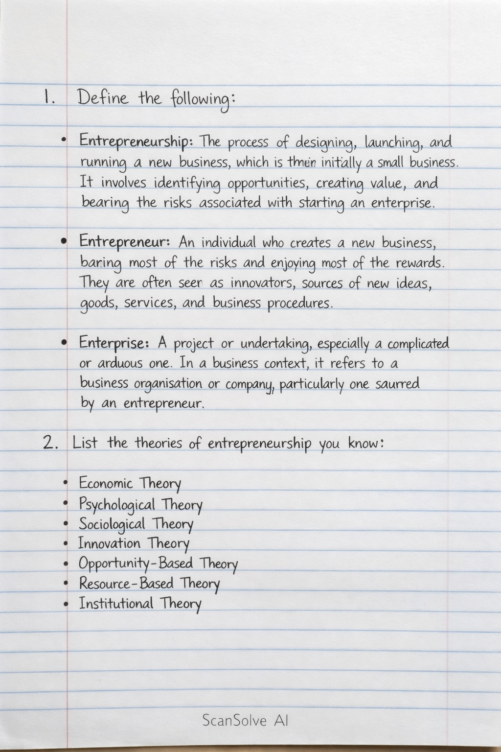 Handwritten step-by-step solution preview