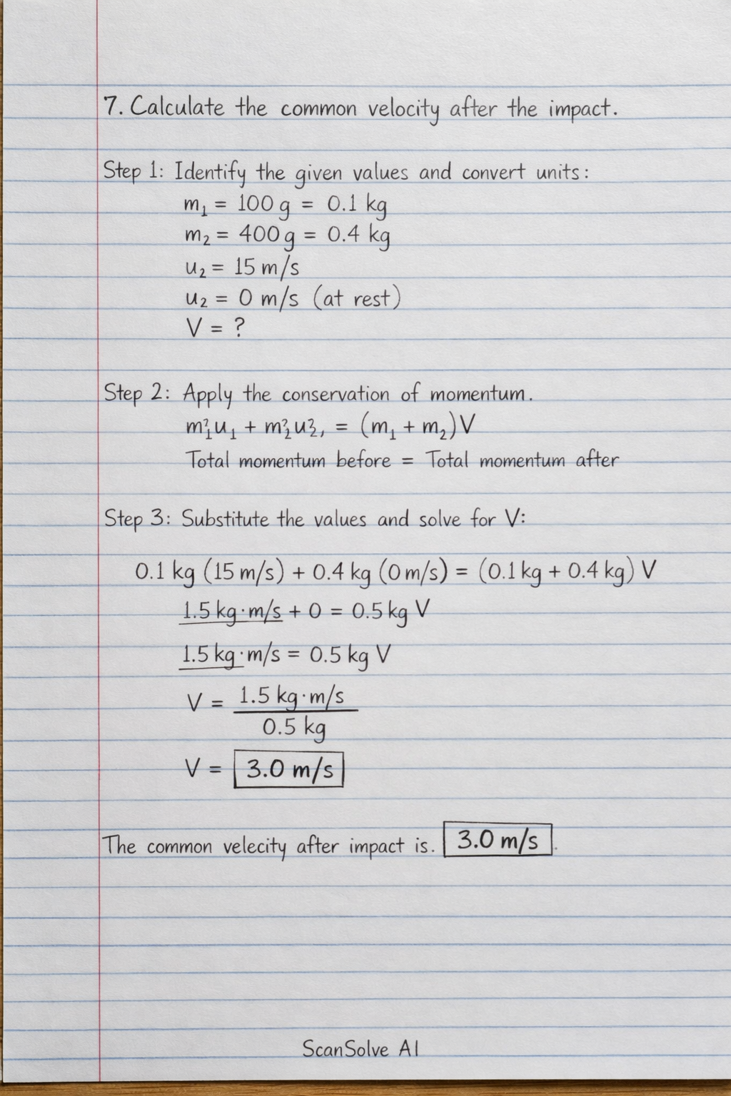 Handwritten step-by-step solution preview