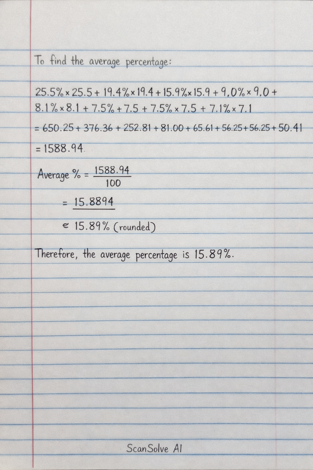 Handwritten step-by-step solution preview