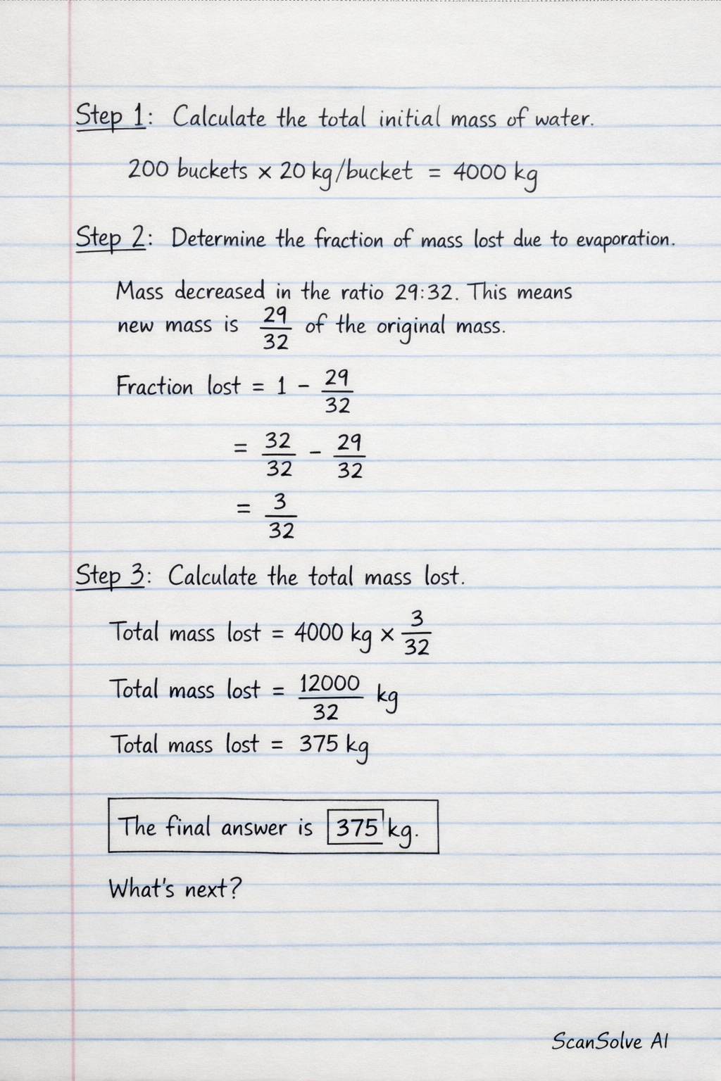 Handwritten step-by-step solution preview