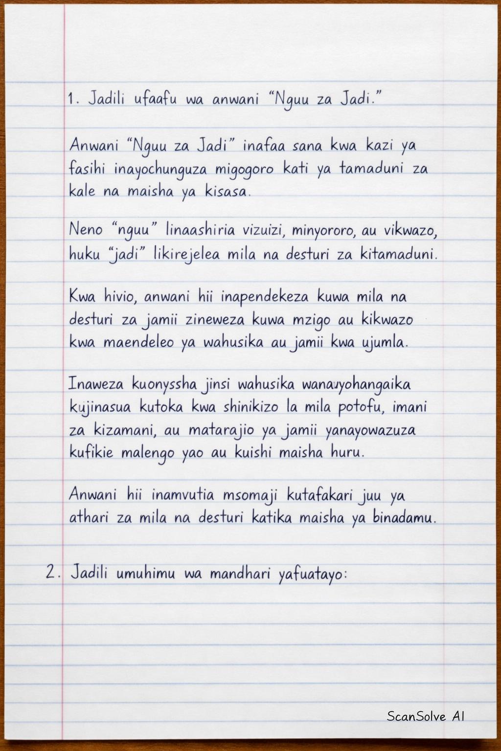 Handwritten step-by-step solution preview