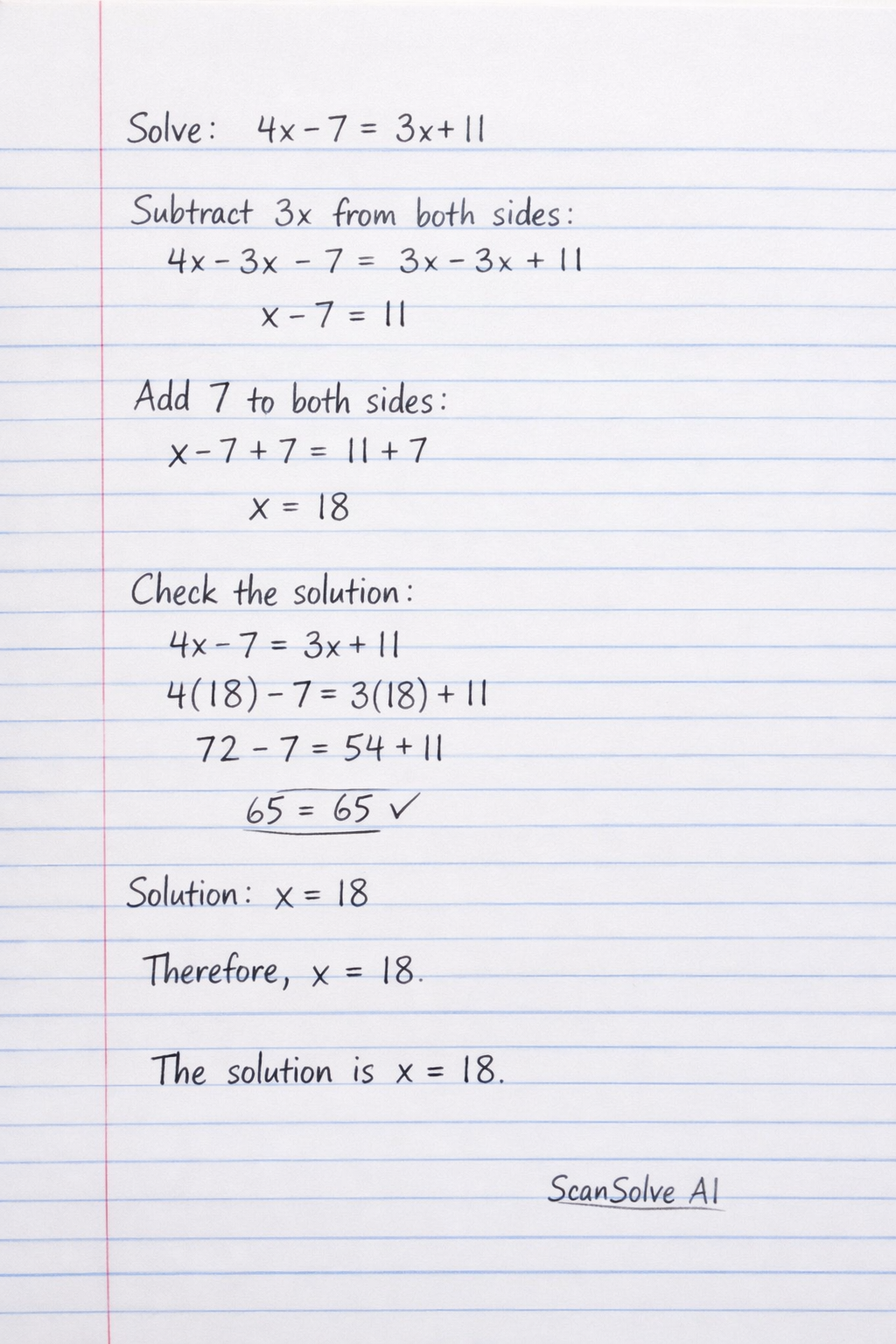 Handwritten step-by-step solution preview