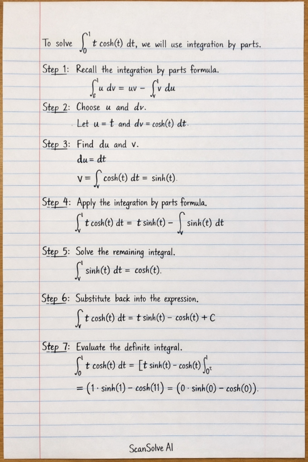 Handwritten step-by-step solution preview