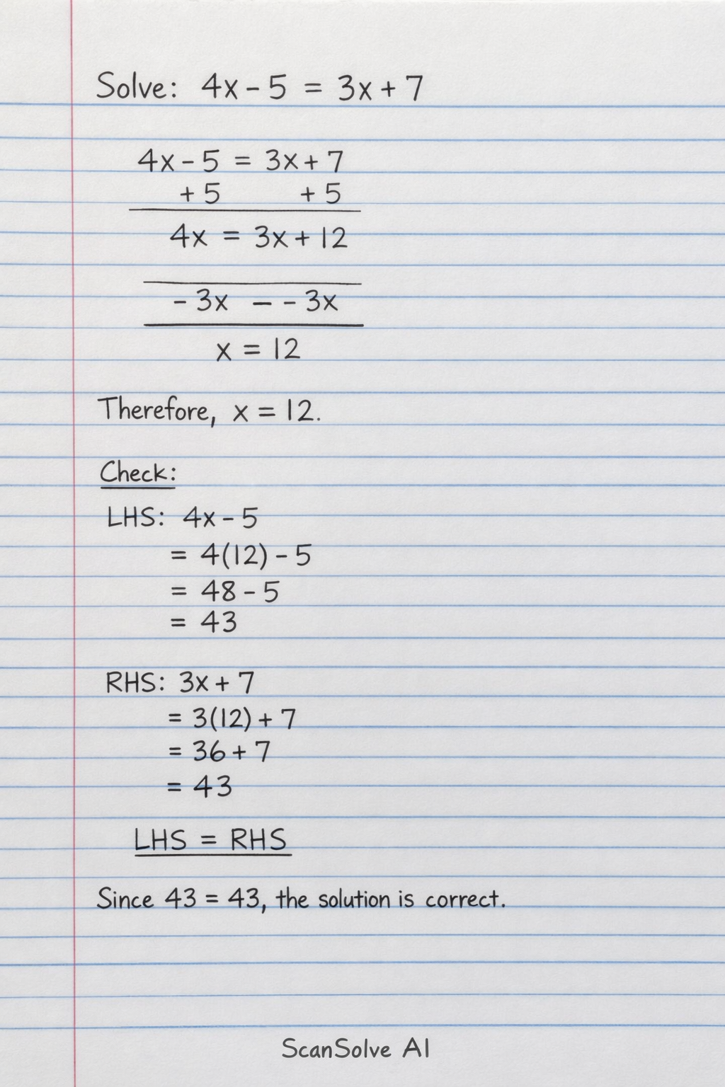 Handwritten step-by-step solution preview