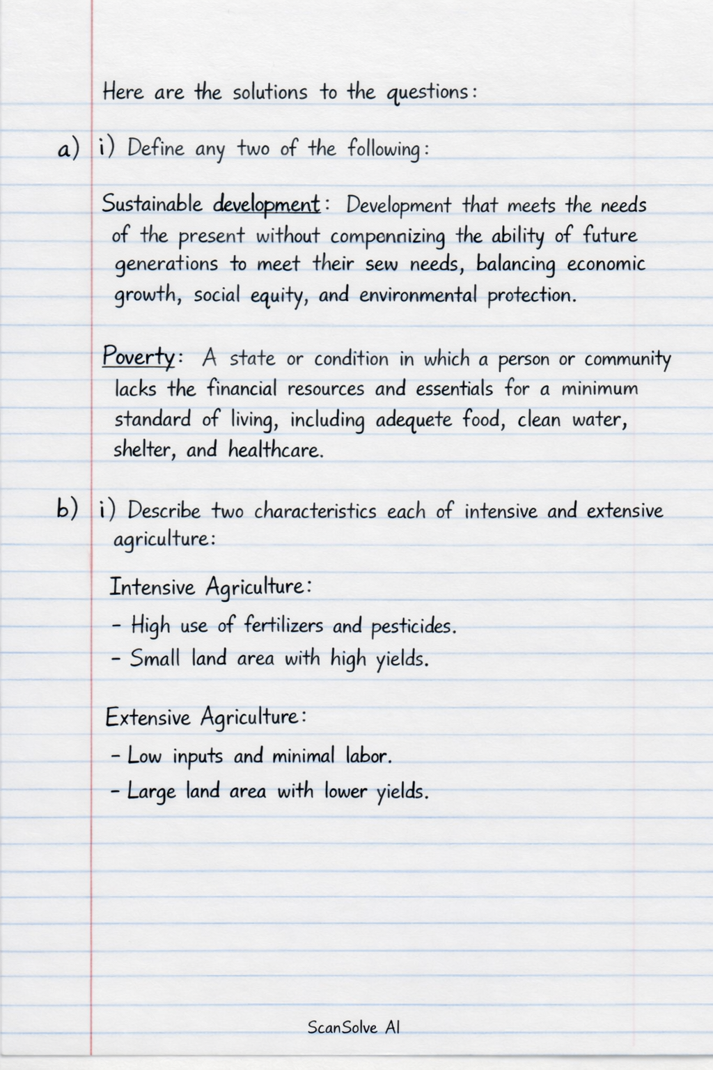 Handwritten step-by-step solution preview
