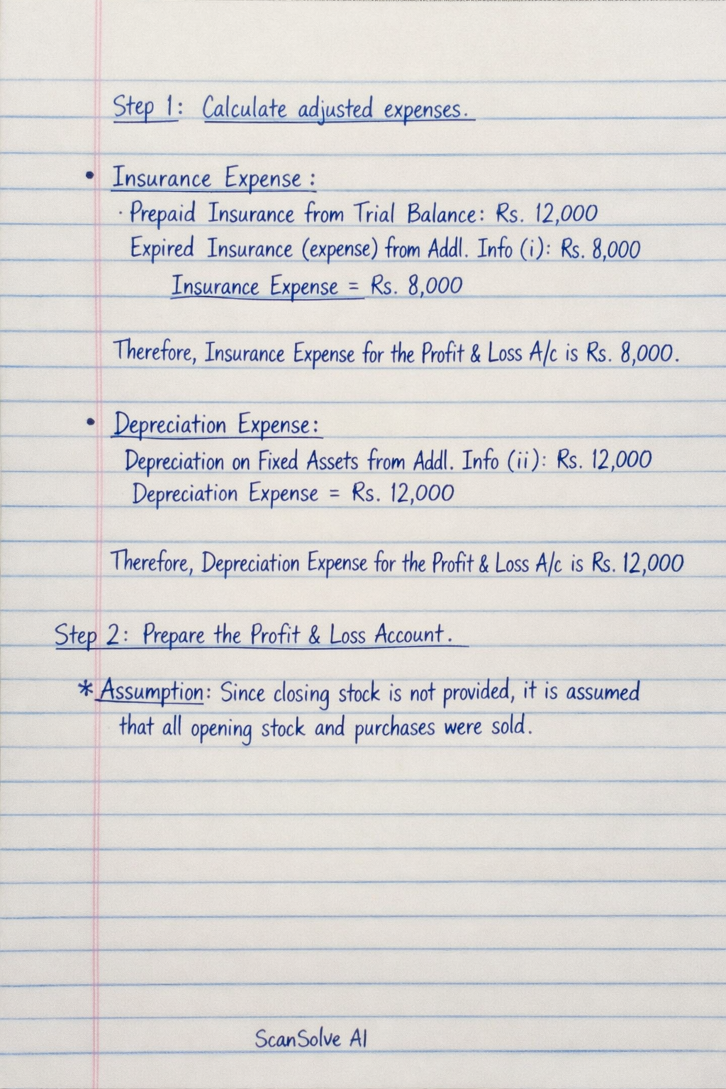Handwritten step-by-step solution preview