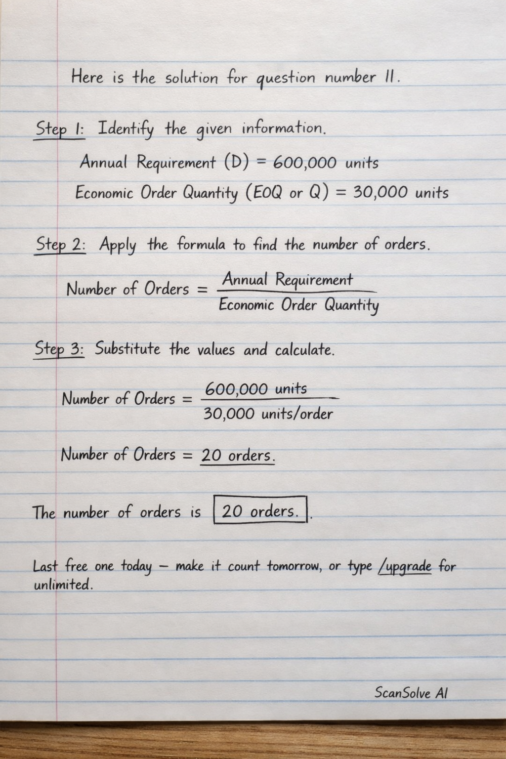 Handwritten step-by-step solution preview