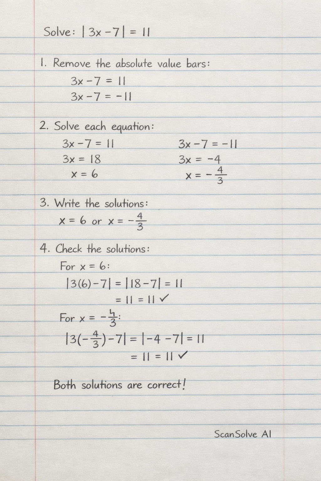 Handwritten step-by-step solution preview
