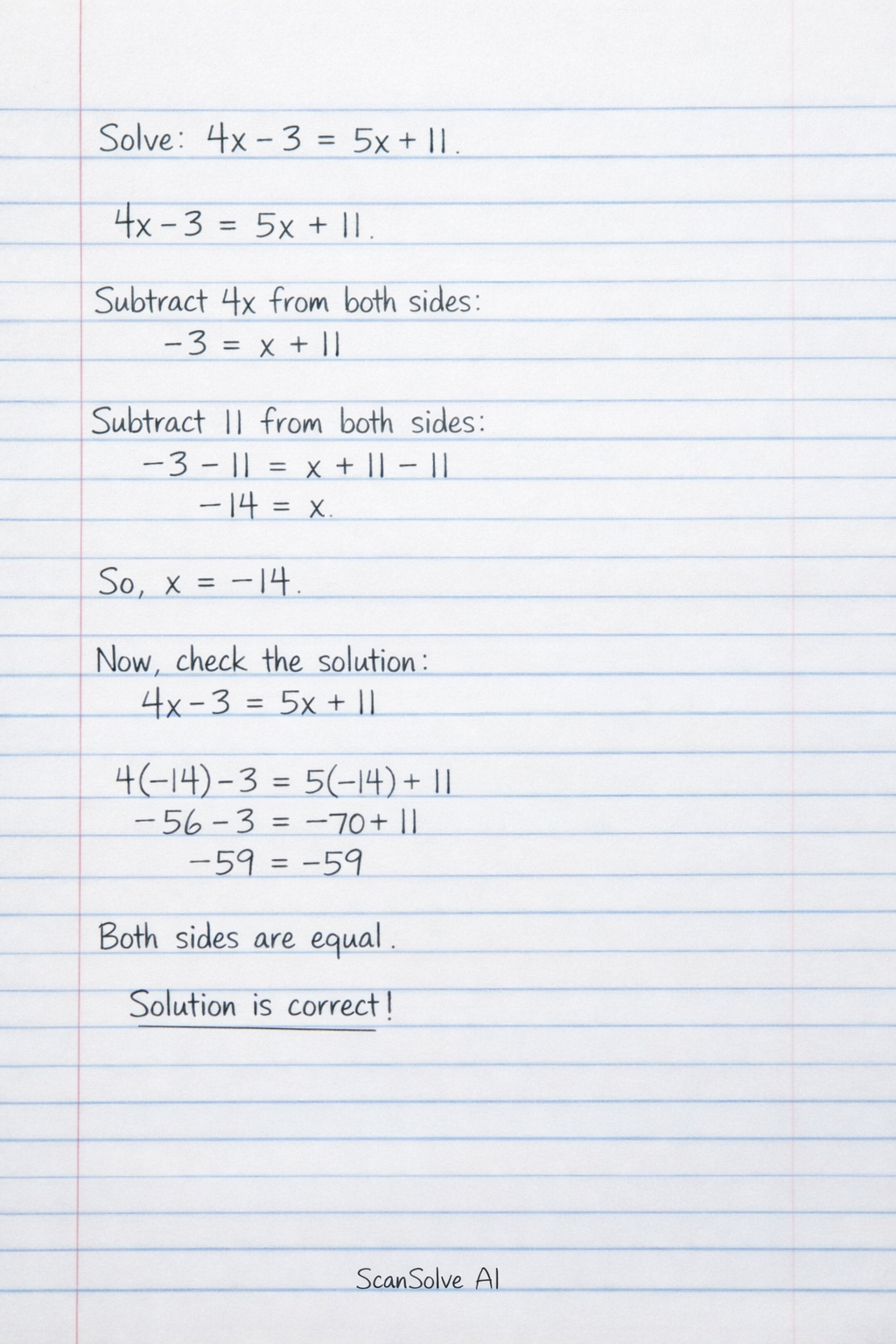 Handwritten step-by-step solution preview