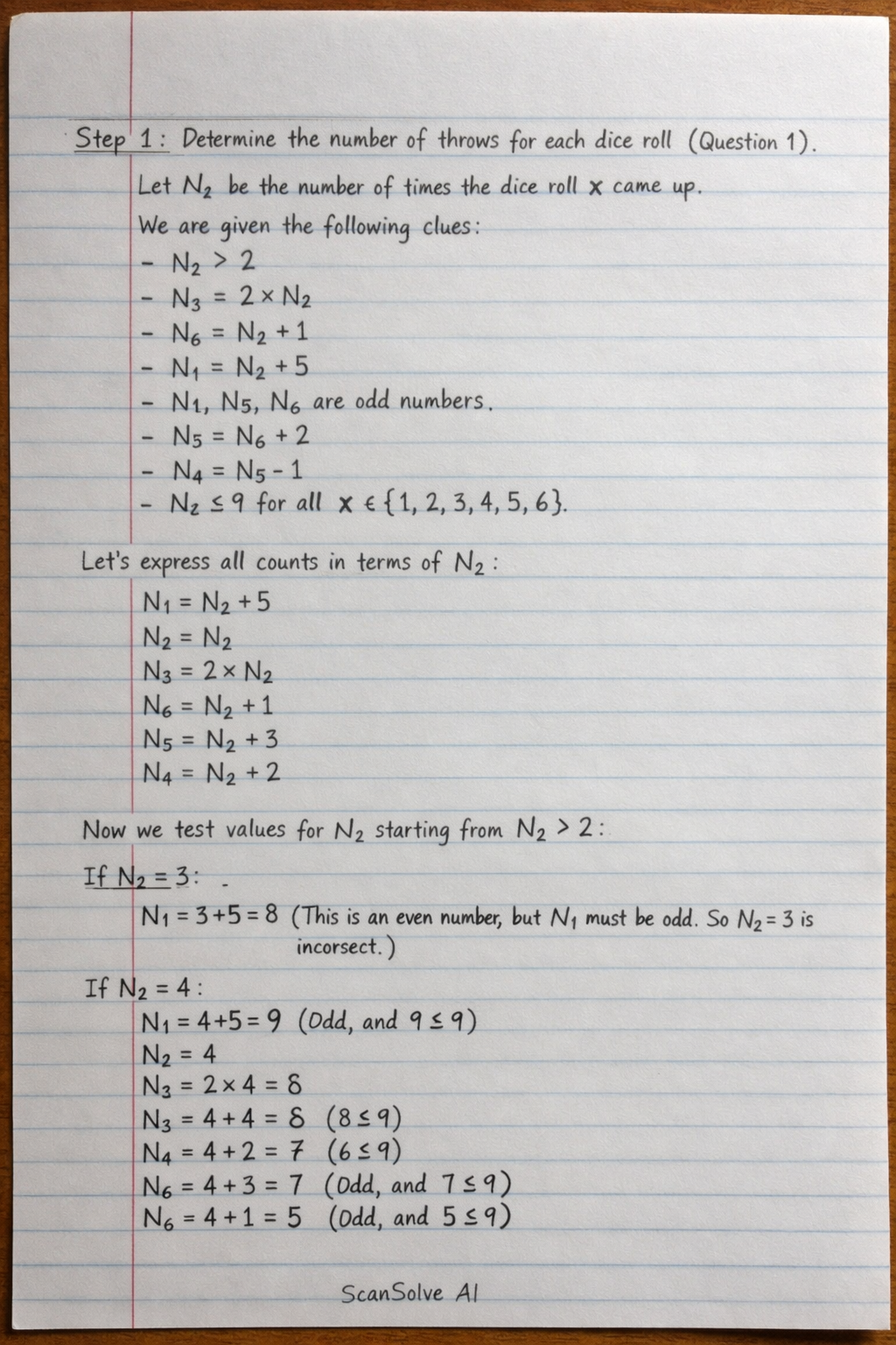 Handwritten step-by-step solution preview