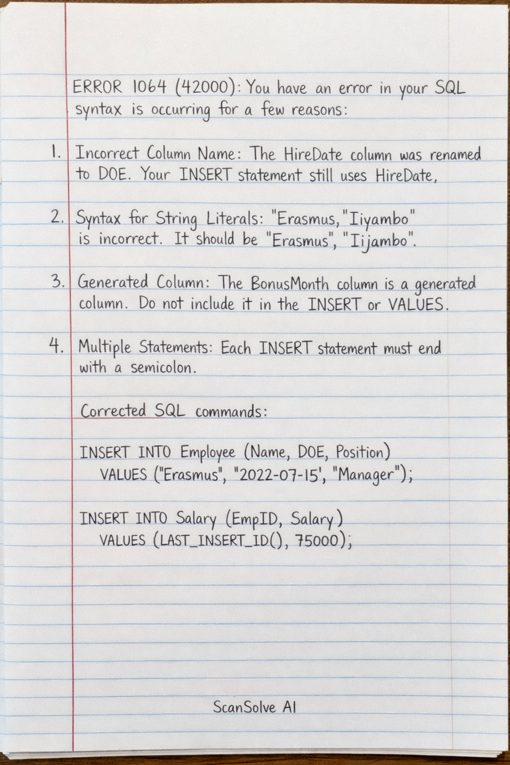 Handwritten step-by-step solution preview