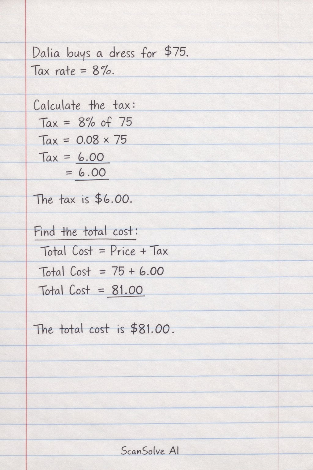 Handwritten step-by-step solution preview