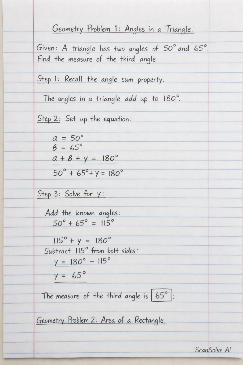 Handwritten step-by-step solution preview
