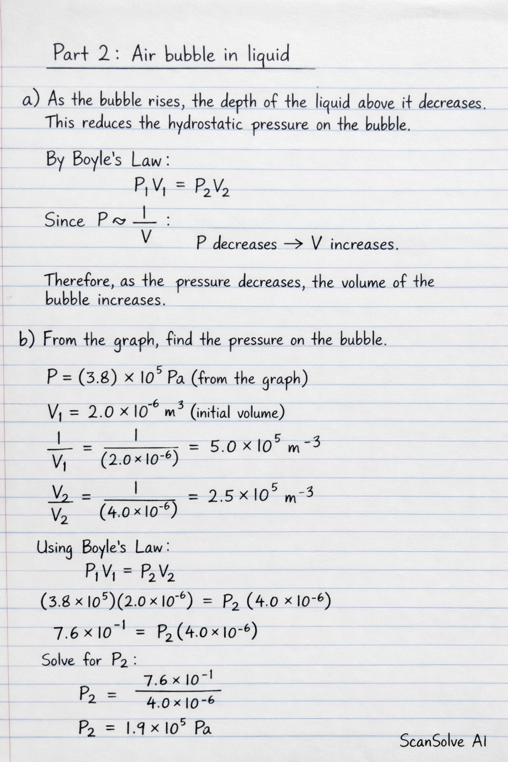 Handwritten step-by-step solution preview