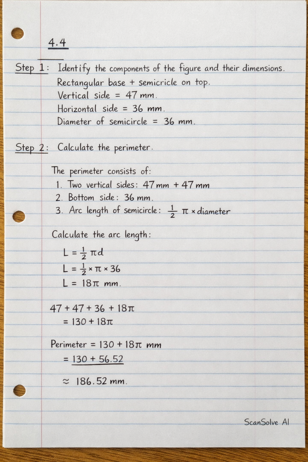 Handwritten step-by-step solution preview